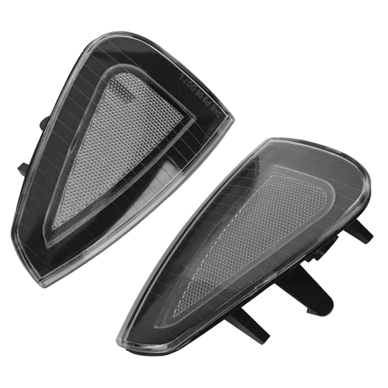 2 Pcs Front Turn Signal Light Cover 4806218AD Side Marker Lamp Cover For -Dodge Charger LX SRT8 2006 2007 2008 2009 2010