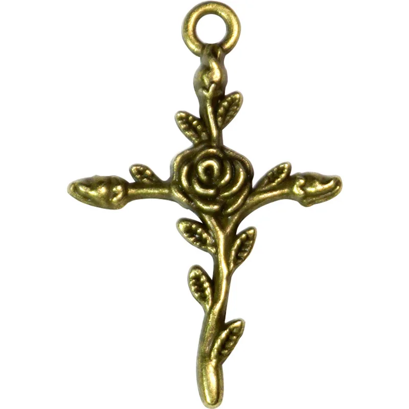 Лучший Темный периферийный винтажный сплав роза Скелет Аксессуары Сделай Сам