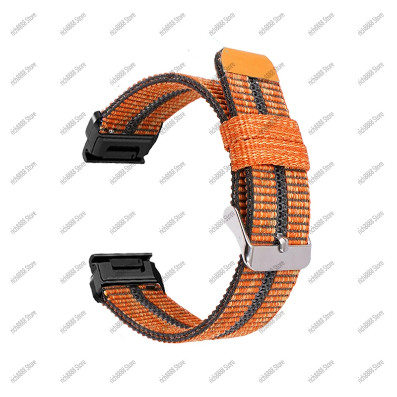 

New fashion 26mm Width Outdoor Sports nylon wrist Strap Watchband Replacement bracelte watch for Garmin Fenix 3 HR watch Band