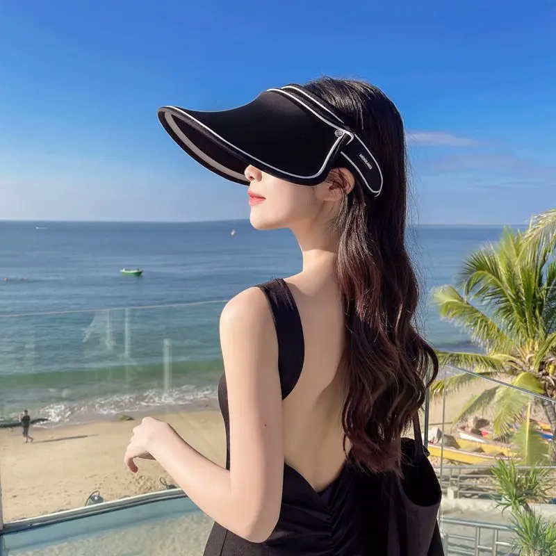 Летняя шляпа без верха с защитой от УФ-лучей, дышащая, спортивная, солнцезащитная шляпа для женщин, козырек для гольфа, кепка для бега, рыбалки и велоспорта на открытом воздухе.