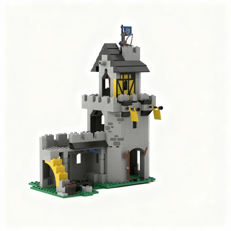 427 деталей MOC: Модель Замка-Абатсинки «Черный Сокол» — Конструктор для самостоятельной сборки, креативный подарок, коллекционный предмет, декор для демонстрации, премиум-класс для взрослых (art.: 3920d9037052f) - 3920d9037052f
