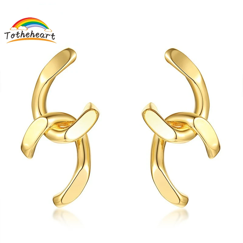 

Earrings irregular women's earrings earrings 18K Gold Stainless Steel Chain Earrings ed-284g