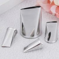 4pcsset baking tools rose flowers nozzles creative icing piping nozzle pastry tips sugar cake decorating tools