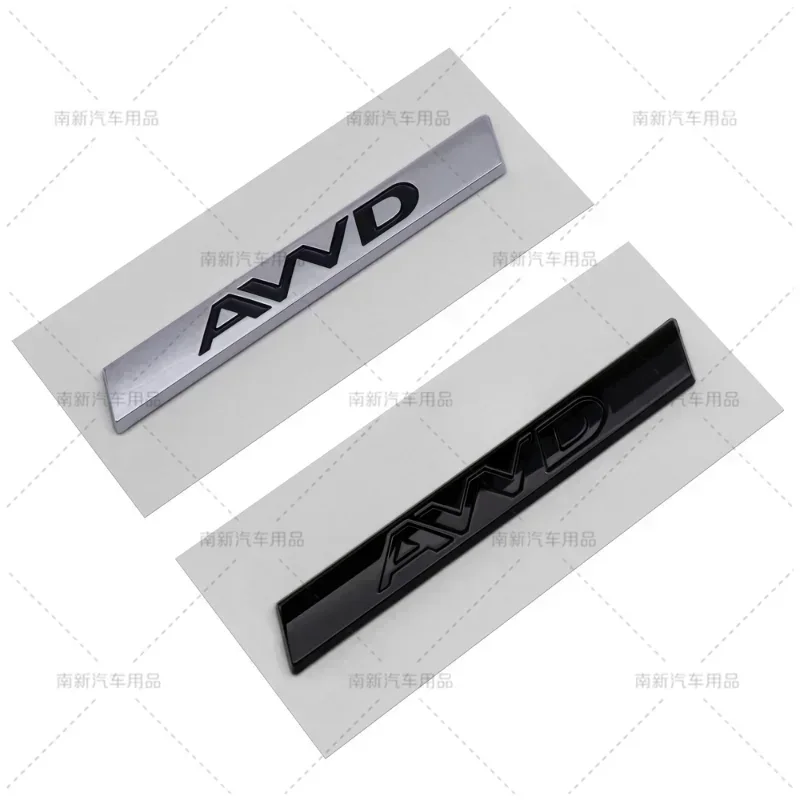3D ABS серебристо-черный логотип AWD эмблема значок на задний багажник автомобиля