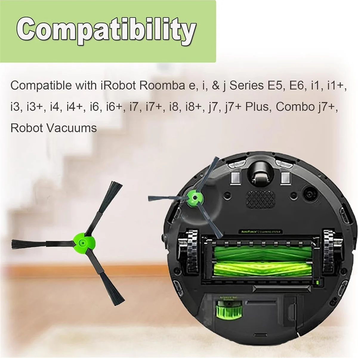 Боковые Щетки для IRobot Roomba E I & J серии E5 E6 I1 + I3 I4 I6 I7 i7 I8 J7