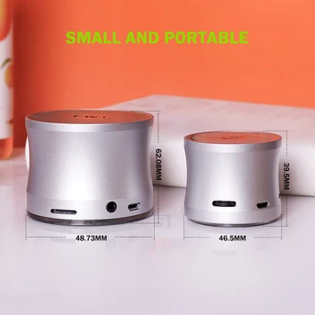 EWA A109Mini Bluetooth Speaker Super Booming Bass Distortion-Free At Maximum Volume Extremely Compact Size Ultra-Portable 3