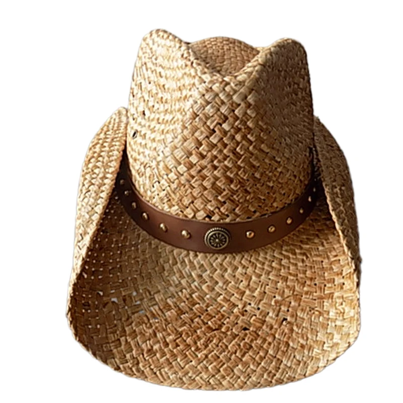 

Handwoven Langya grass cowboy coffee pure beach photo fisherman hat wholesale