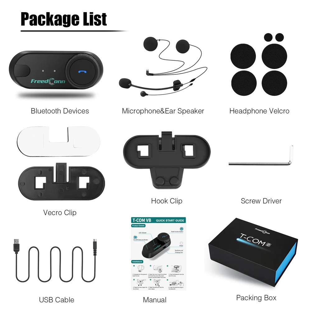 Гарнитура для мотоциклетного шлема freedConn T com гарнитура с микрофоном 1000 м 6