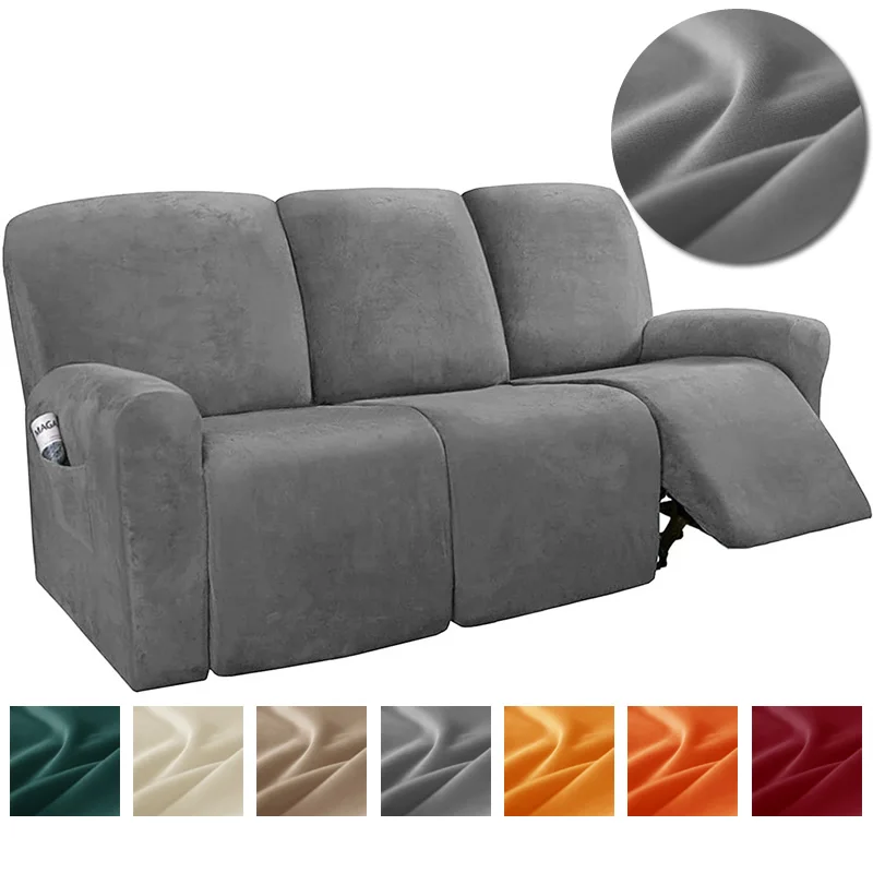 Бархатный Чехол для 1/2/3-местного дивана с откидывающейся спинкой эластичный