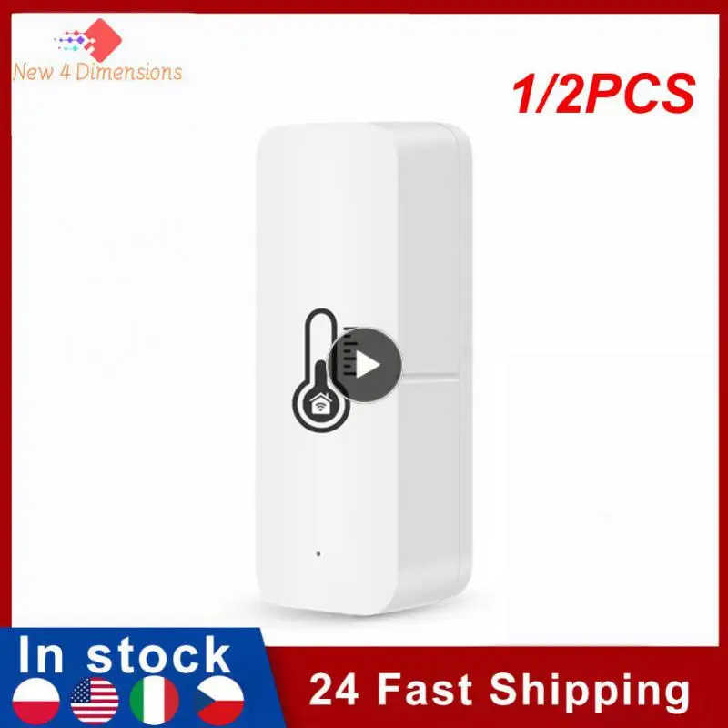 

1/2PCS Tuya Smart Wifi Temperature And Humidity Sensor Indoor Hygrometer Controller Monitoring For Alexa Home