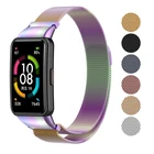 Браслет Милан с магнитной петлей для Huawei Honor Band 6, сменный металлический ремешок для смарт-браслета Huawei Band 66 pro