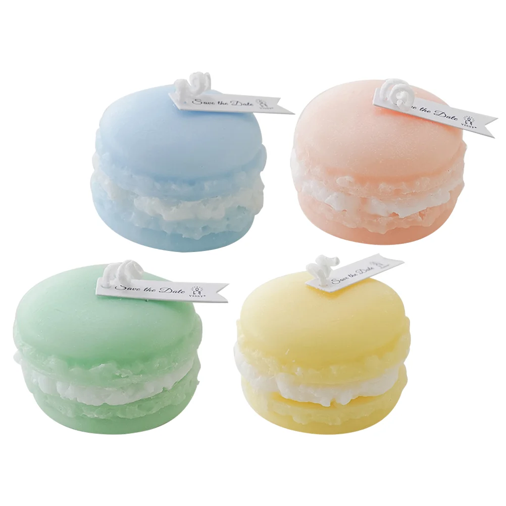 

4pcs Decorative Scented Desktop Small Craft Macaron Design Fragrance Decor