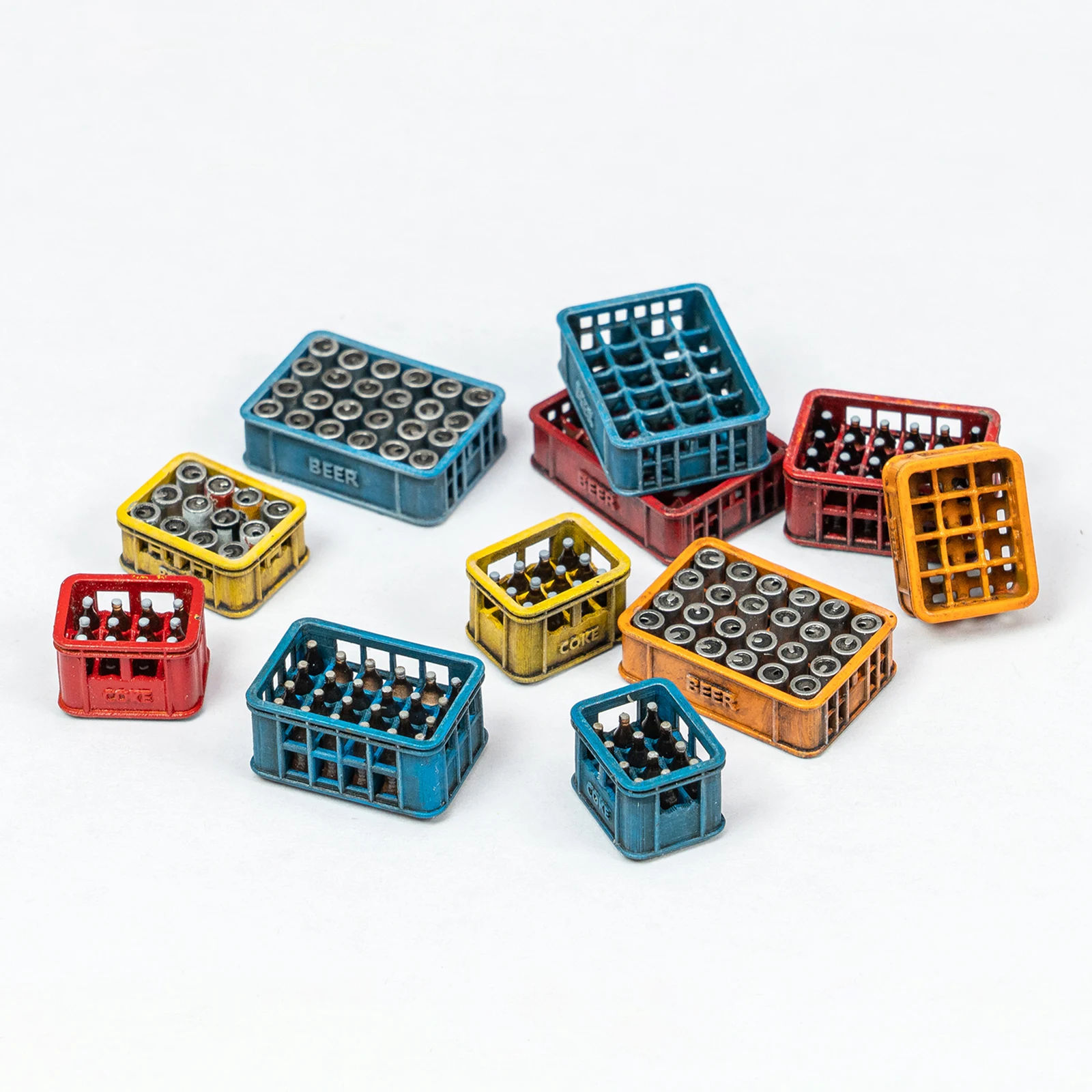 

Model Beer Soda Basket Bottle Crates Modern 1/35 1/48 1/72 Parts