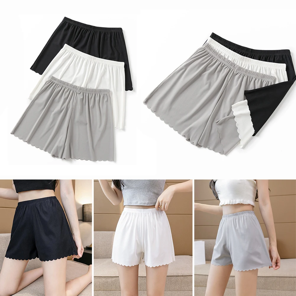 

Intimates Female Women Pants Summer Safe Pants Girl Solid Colors Shorts Underwear Panties Seamless Safety Shorts