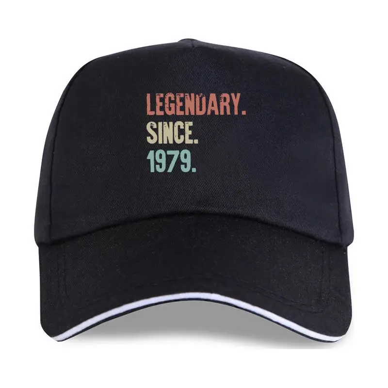 

new cap hat Retro Vintage 40th Birthday Legendary Since 1979 Men Novelty Purified Cotton Baseball Cap Black