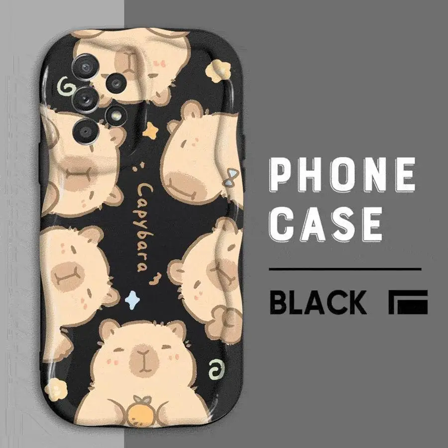 Фото Милый чехол с капибарой для телефона Samsung Galaxy A10 A20 A30 A50 A50s A02 A03 Core A04 A05 A12 A13 A15 A16 5G Cover №3