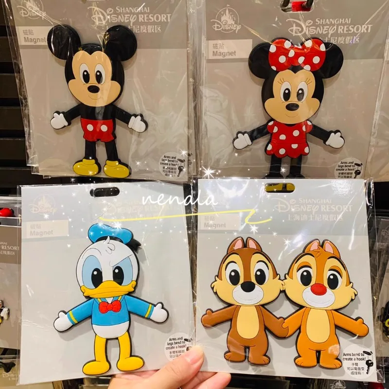 

Disney Cartoon Magnetism Refrigerator Sticker Kawaii Mickey Minnie Donald Duck Stitch Tile Ornament Y2k Anime Accessories Gift