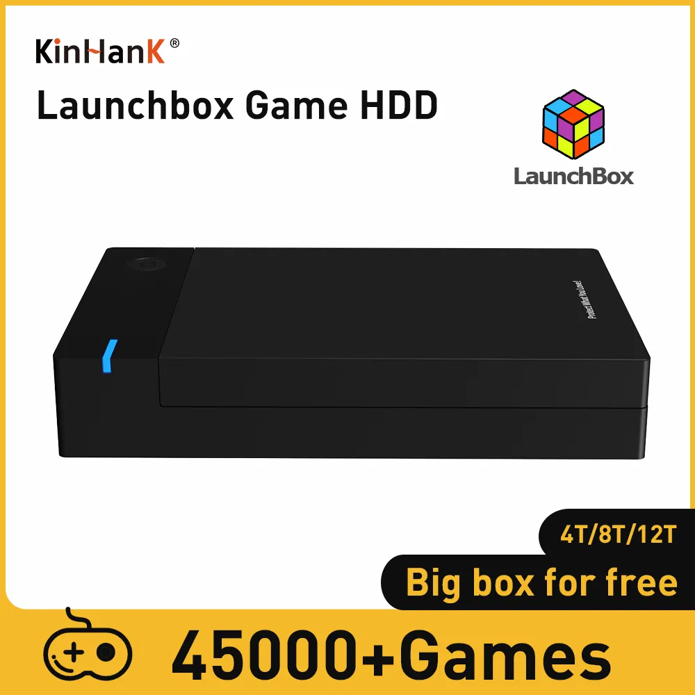 El disco duro de juego Launchbox es adecuado para más de 45000...
