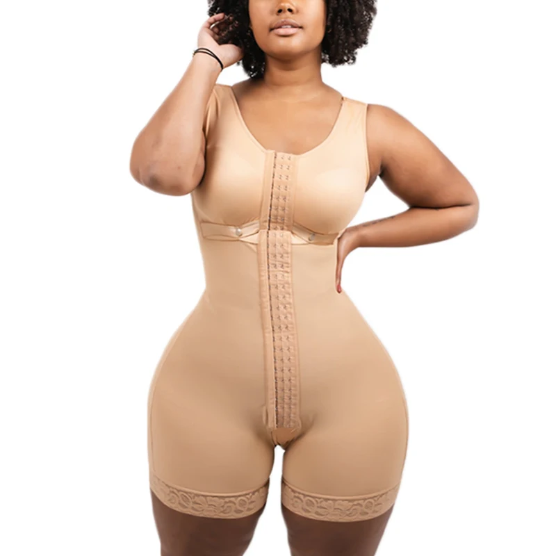 Fajas Colombian Girdle Waist Trainer Butt Lifter Shapewear Women Tummy Control Body Shaper Front Hooks Sheath Slimming Flat