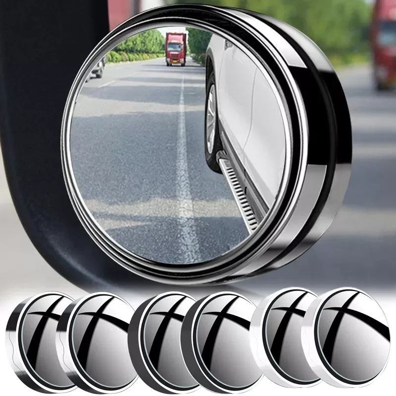 

Suction Cup Car Blind Spot Mirror Auto 360 Adjustable Parking Driving Auxiliary Wide Angle Rearview Round Convex Mirrors