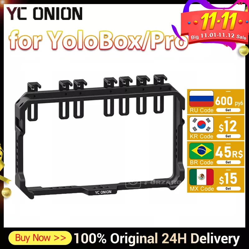 

Держатель для монитора YC, Холодный башмак для YoloBox Pro w, регулируемый зажим для шнура, боковой держатель для штатива