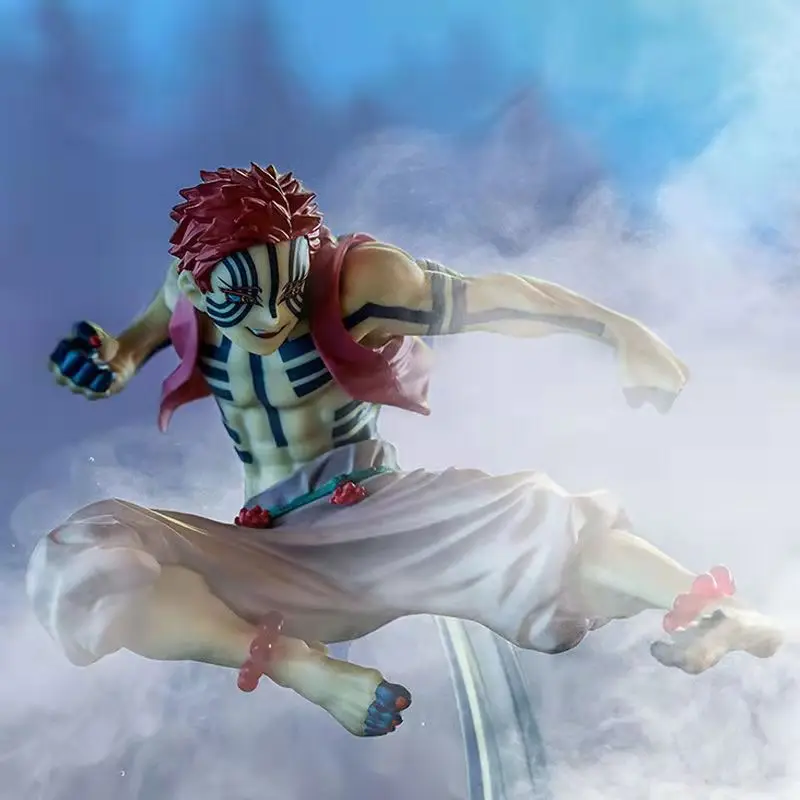 

In Stock Tronzo Original Bandai Demon Slayer Swing the Blade Burn the Heart Ichibansho E Akaza Action Figure Toy Gifts