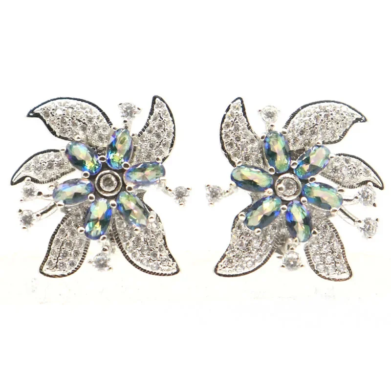 Серьги из натурального серебра 925 пробы по индивидуальному заказу 9 г в форме