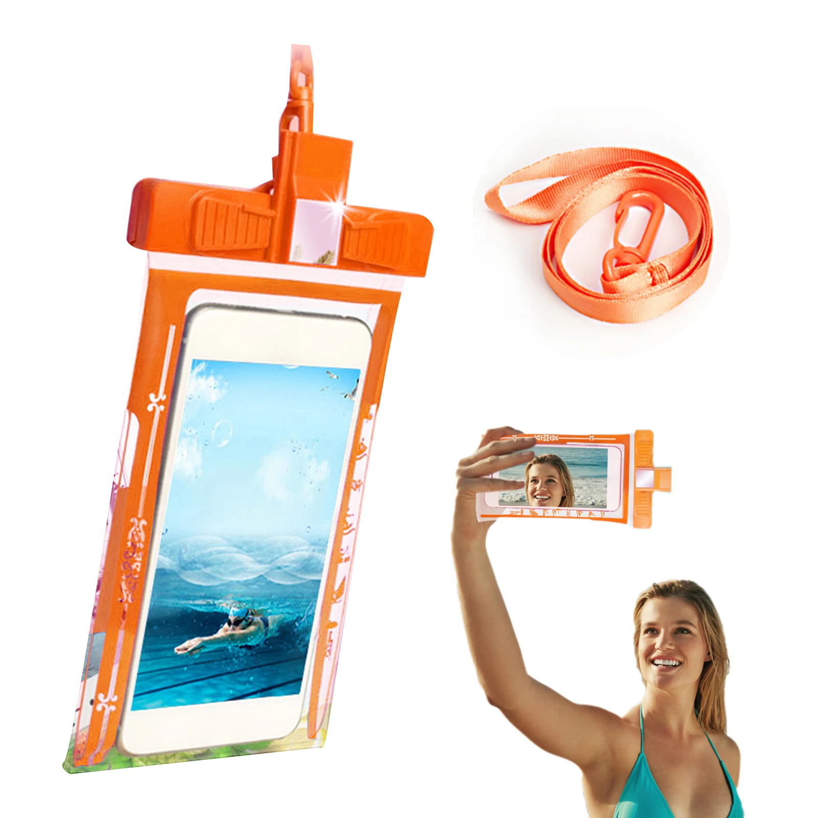 

Водонепроницаемый чехол для телефона, чехол, защитная сумка для телефона, чехол для телефона, двухсторонний прозрачный чехол для сотового т...