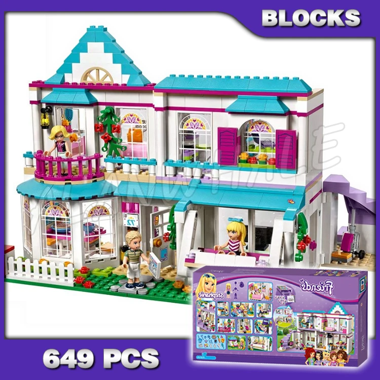

649pcs Friends Heartlake City Summer Stephanie's House 10612 Model Building Blocks Children Kid Set Bricks Compatible with