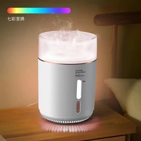 double smoke ring air humidifier essential oil diffuser aromatherapy ultrasonic cloudy vibe mist maker bedroom home