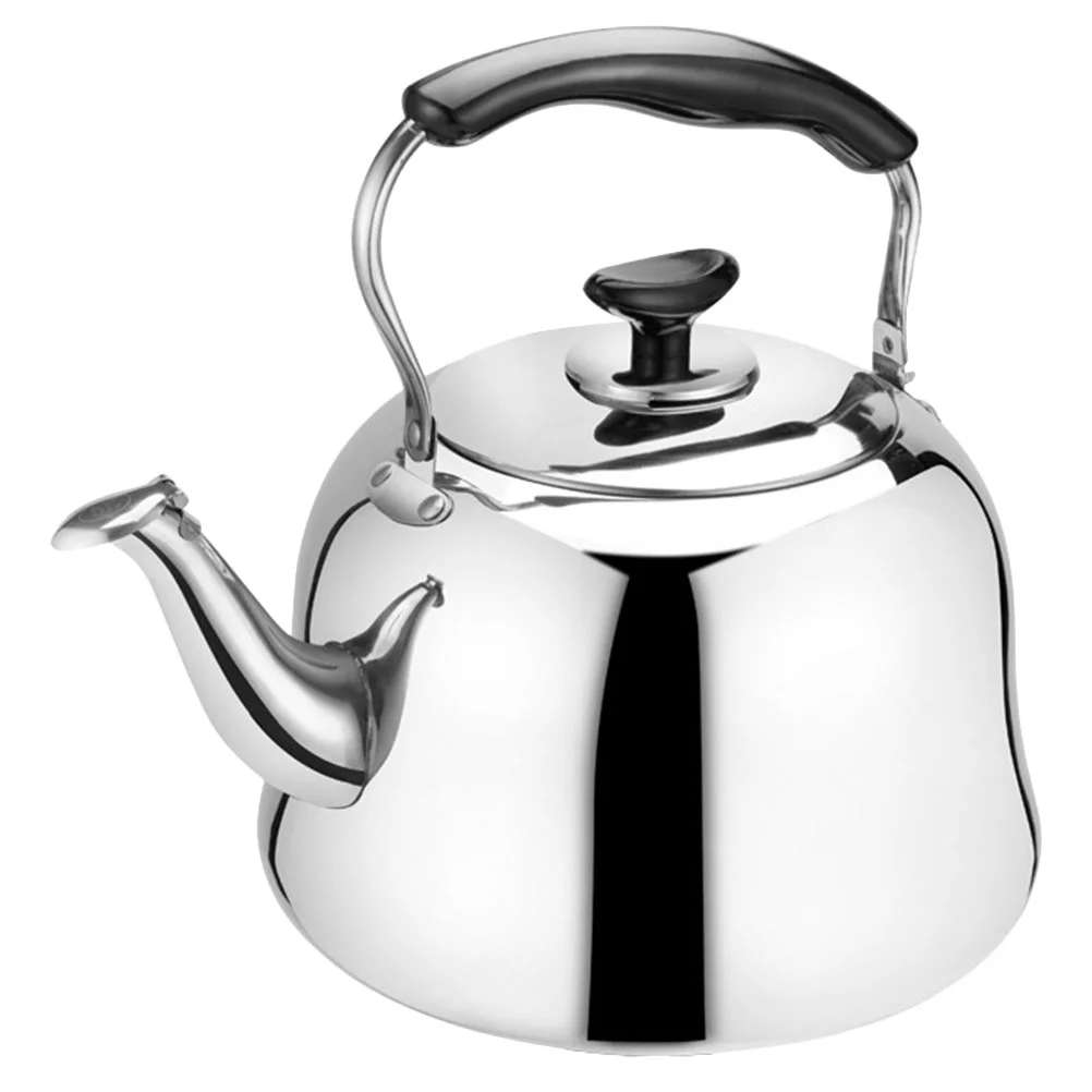 

Tea Kettle Pot Large Whistling Teapot Stove Boiling Coffee Water Warmer Stainless Steel Capacity Stovetop Handle