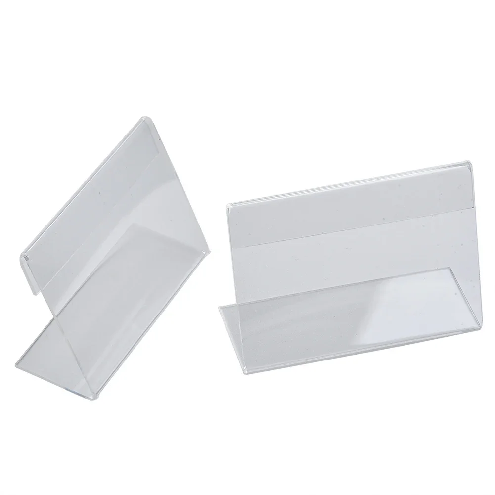 Подставка акриловая витрина для визиток бирки палки телефона 20 шт. прозрачная