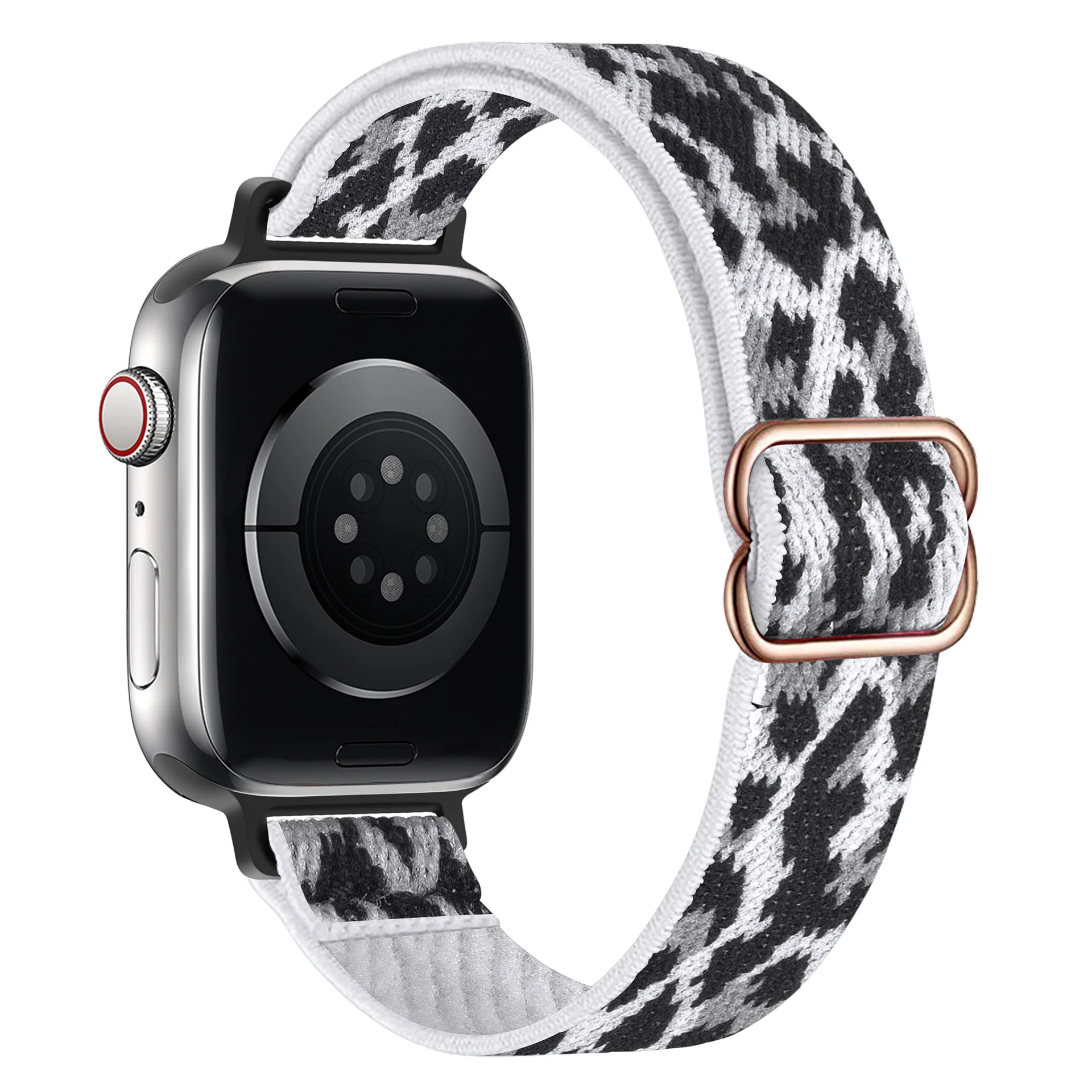 Elastic Nylon Strap for Apple Watch SE 40mm Wristband Bracelet for Iwatch Series 8 7 6 5 3 45 44 41 42 38mm Adjustable Strap