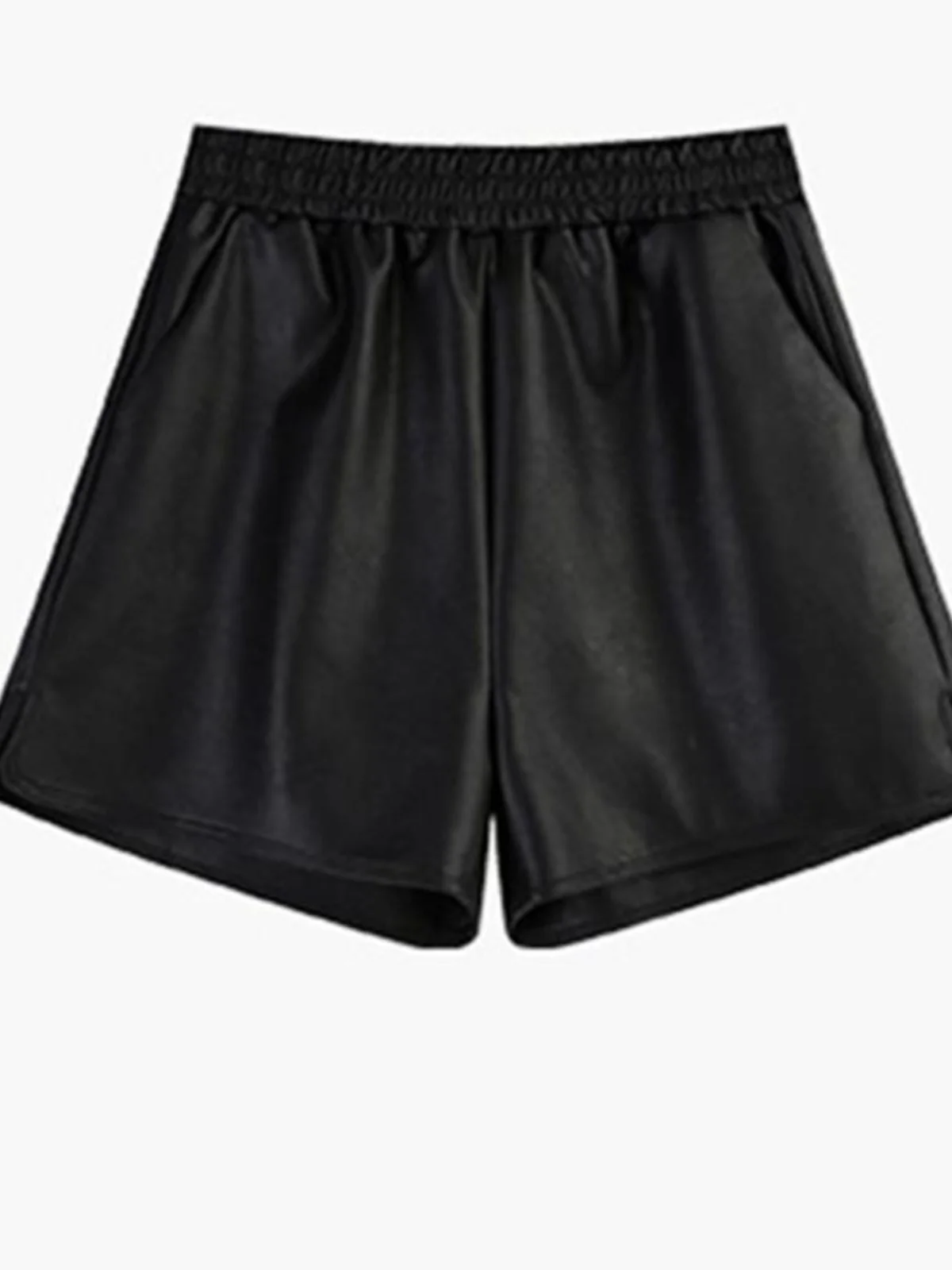 Большие размеры Шорты из искусственной кожи Женские осенние и зимние новые