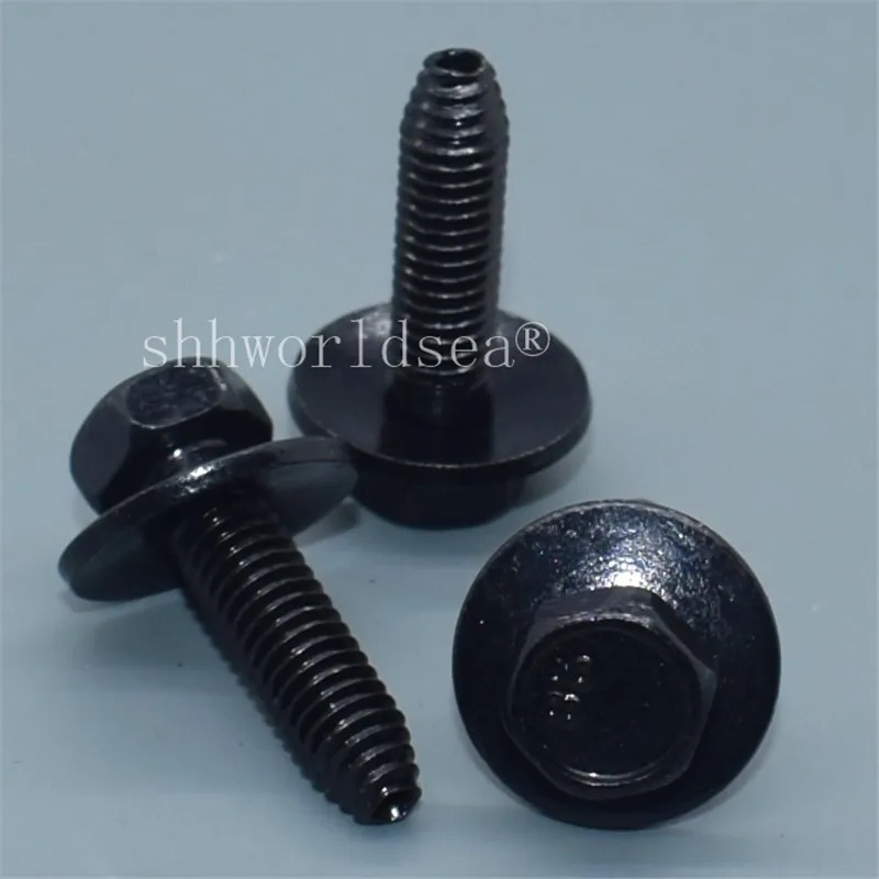 Shhworldsea 100 шт. 6 мм шестигранный винт для GM 11503834 20351035 автомобильный металлический