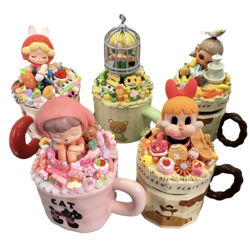 DIYPop Mart кружка с крышкой керамическая кофейная чашка для завтрака крем клей