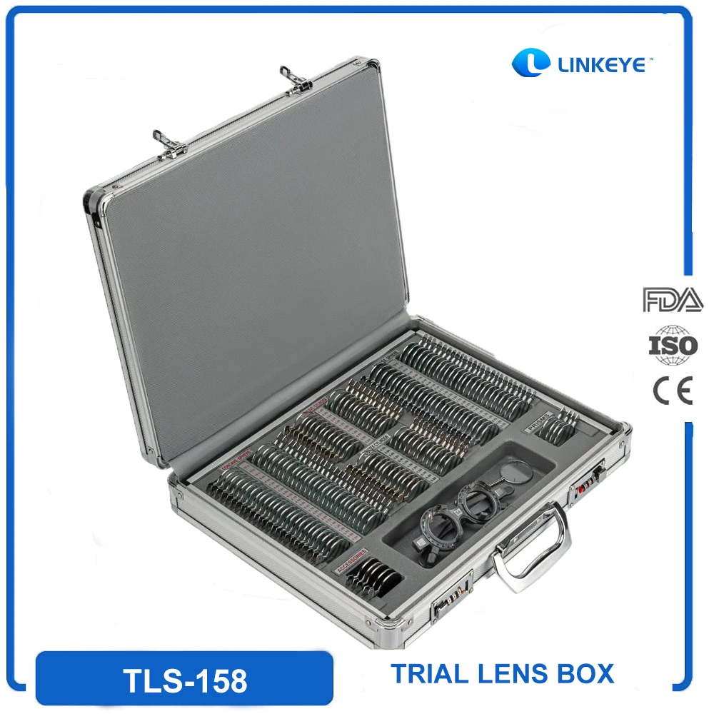 

Lens Box 158 Metal Trial China Ophthalmic Instruments Optical Tool Set Case Optometry Metal Rim Aluminium