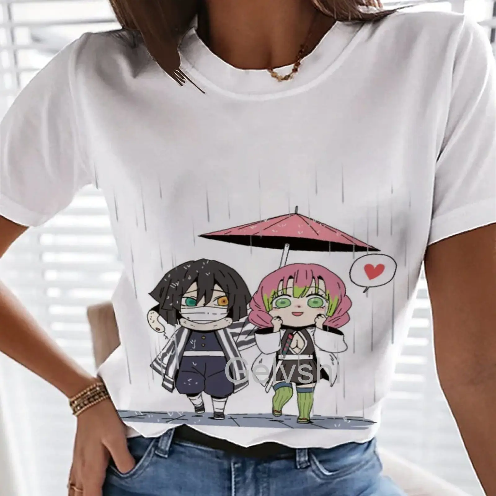 

Kawaii Japan Anime T-shirts Women's Demon 3d Printed Graphic T Shirt Harajuku Aesthetic Tshirt Casual y2k Vintage Female Clothes
