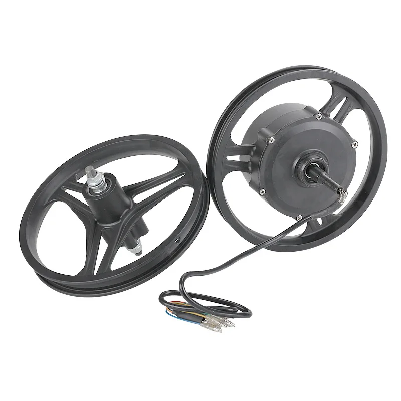 Aluminum Alloy 24v 36v 48v 350w High Torque Geared Wheel Hub Motor 12&quot For Electric Wheelchair Tractor Kids Scooter |