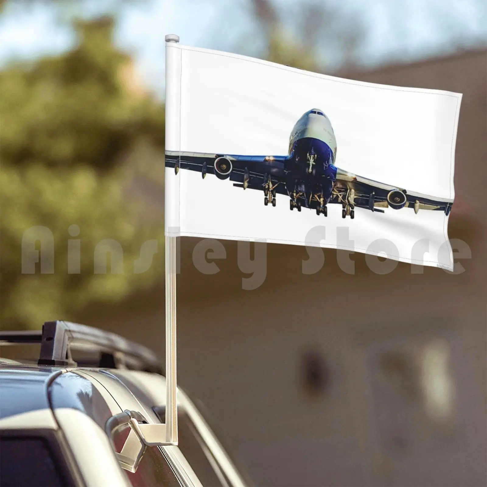 Большой самолет для путешествий в аэропорту праздничный уличный декор флаг