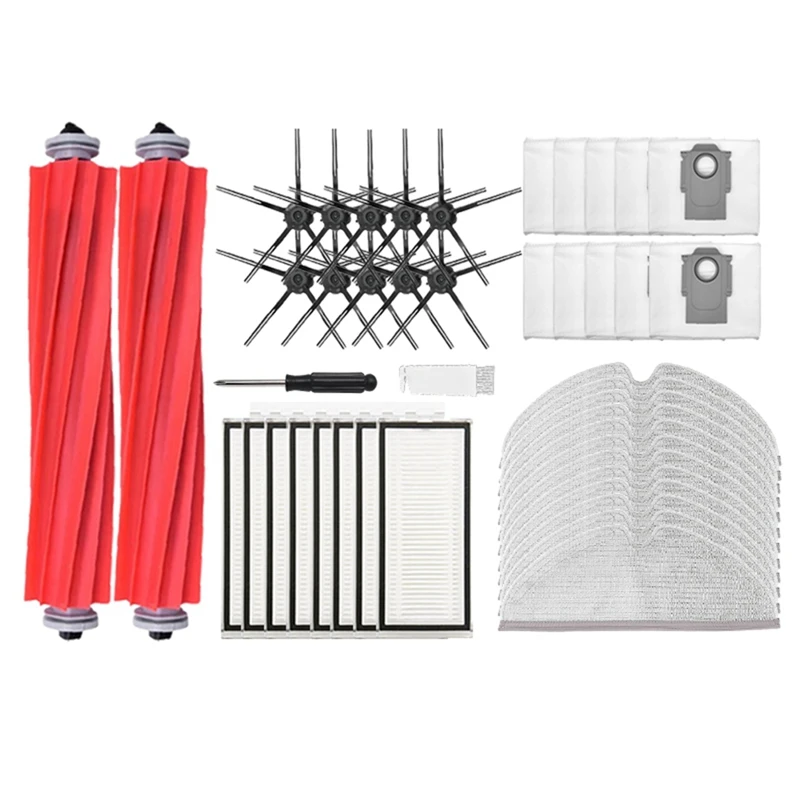 

For Xiaomi Roborock Q7 Max / Q7 Max+ / T8 Robot Vacuum Accessories Main Side Brush Hepa Filter Mop Rag Dust Bag