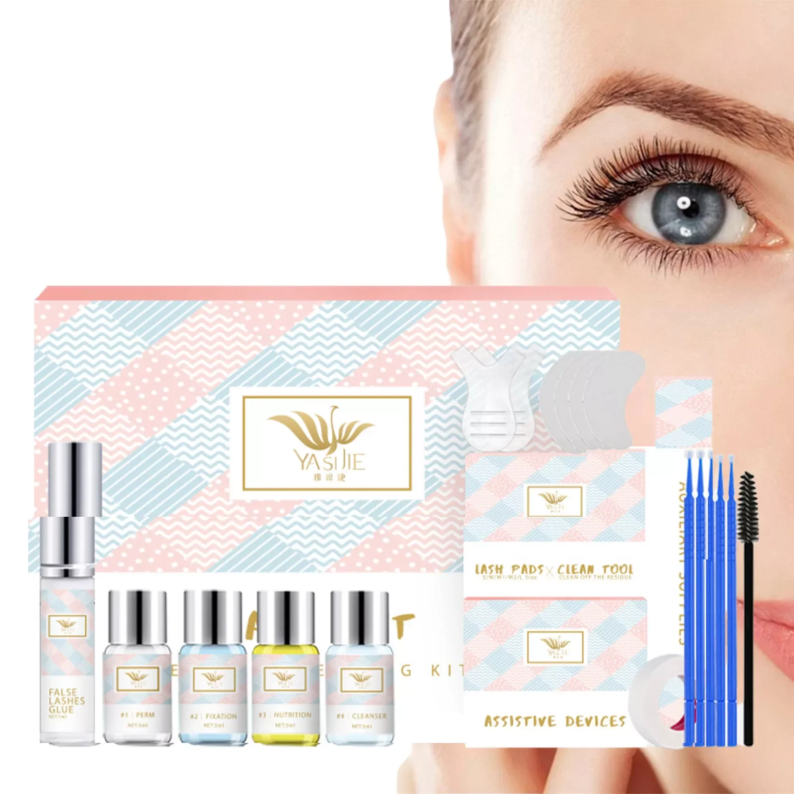 

NEW2023 Semi-Permanent Curling Eyelash Kit Upgrade Version Lash Lift Kit Lash Lift Lash Perm Eyelash Enhancer Lash Lifting Set