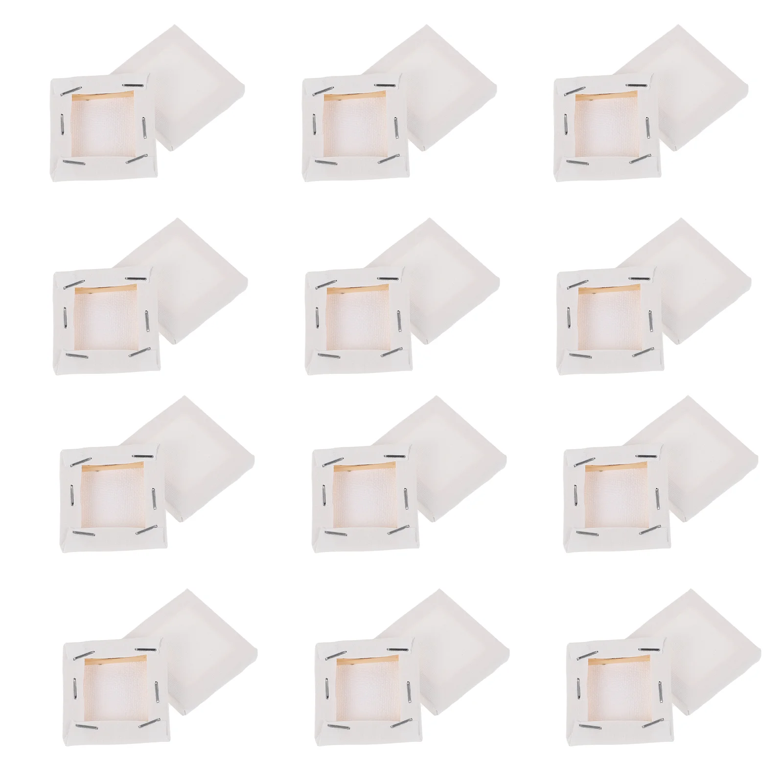 

24Pcs Painting Canvas Panels Stretched Canvas Frames DIY Blank Boards Prints