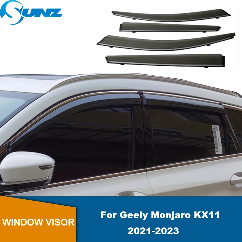 

Car Side Window Deflector Window Visor Vent For Geely Monjaro KX11 2021 2022 2023 Wind Shields Sun Rain Guards Awnings Shelters