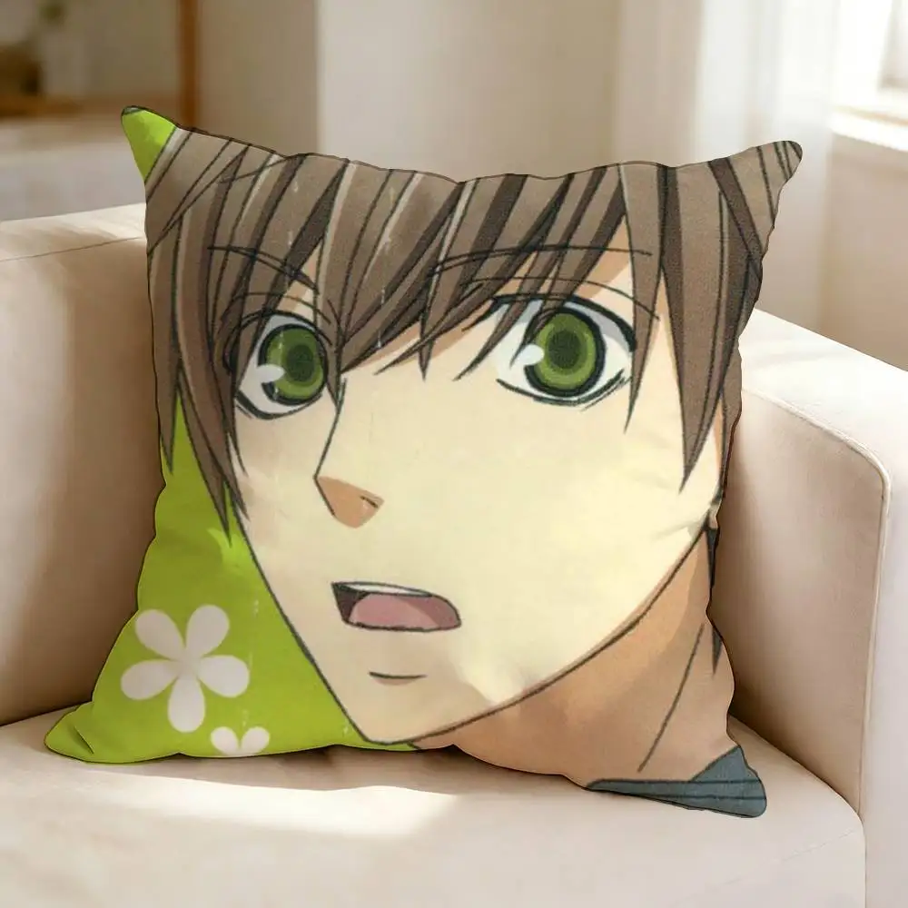 Фото Наволочка S-Sekaiichi Hatsukoi Anime O-Onodera Ritsu с двусторонним принтом, квадратная, для спальни, прикроватная, для дивана, чехол для подушки №5