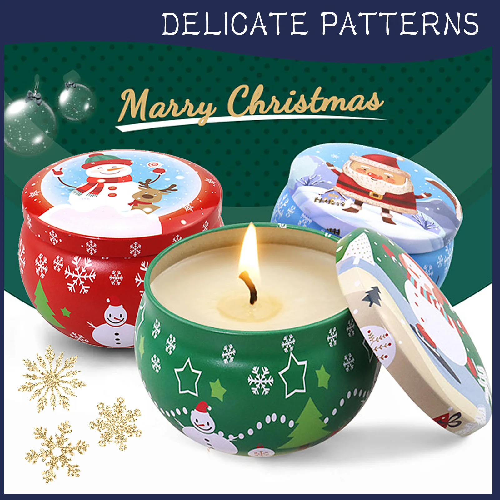 Подарочный набор рождественских свечей Ароматерапия Ароматические Свечи