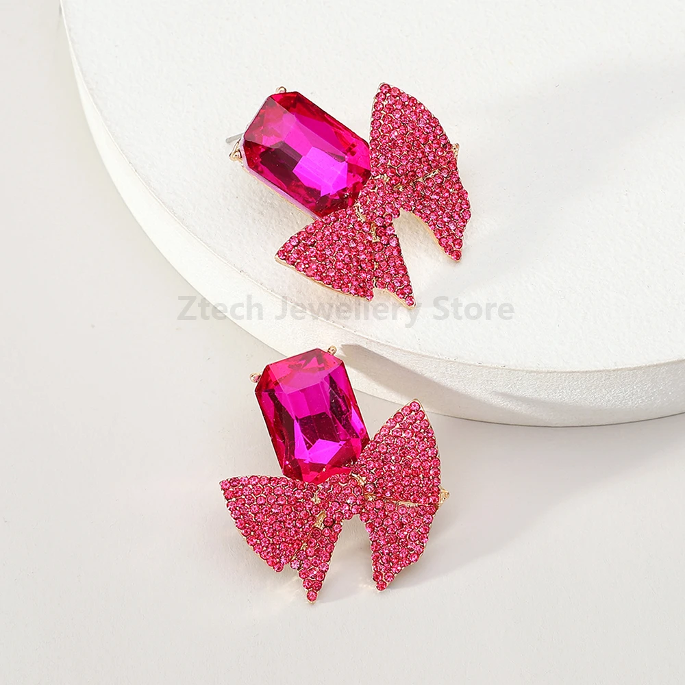 Элегантные Серьги-гвоздики В Корейском Стиле Для Женщин С Кристаллами Маленький