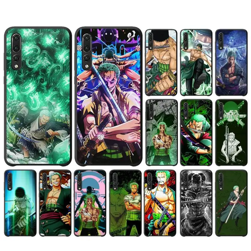 

BANDAI One Piece Roronoa Zoro Phone Case for Huawei P30 40 20 10 8 9 lite pro plus Psmart2019