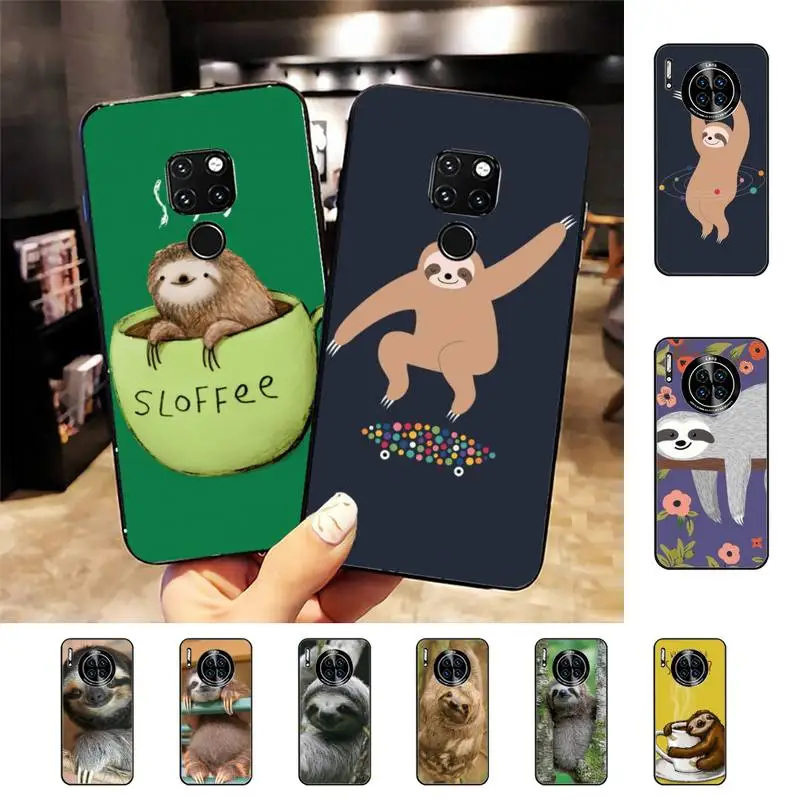 

Sloth Phone Case for Huawei Mate 20 10 9 40 30 lite pro X Nova 2 3i 7se