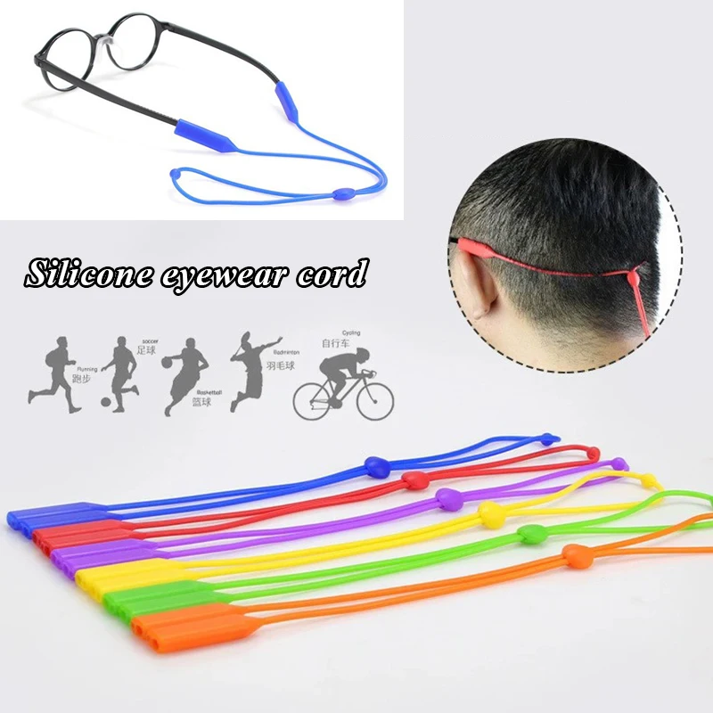 

Silicone Glasses Rope Glasses Anti-drop Strap Fixed Non-slip Sleeve Glasses Chain Rope Elastic Eyeglasses Straps Adjustable